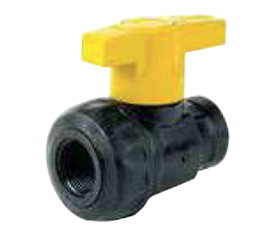 0.75 Inch Single Union Ball Valve 232 PSI Teflon Seals