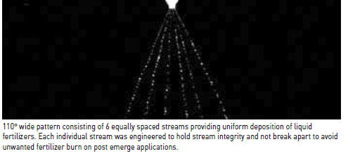 ESI Six Stream Nozzles for Nutrient Application