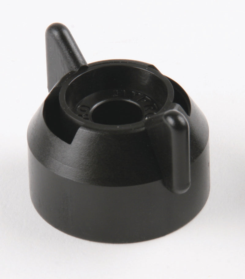 CAP- SHUTOFF- BLACK W SEAL