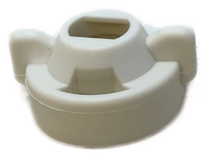 Wilger Radial Lock Cap ISO White 3/8" Slotted