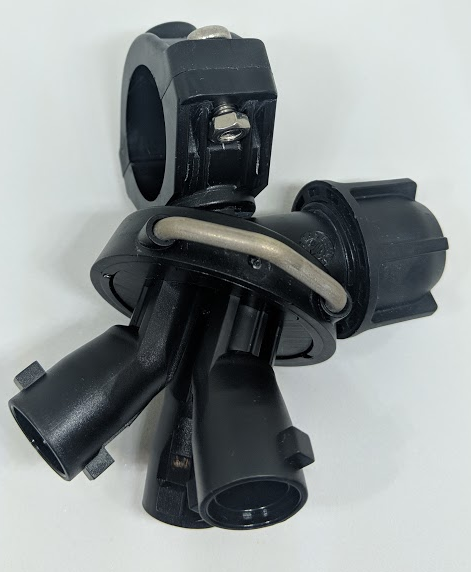 3-way carousel nozzle body for 3/4 inch pipe