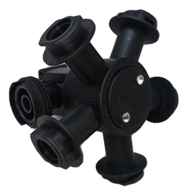 5-Way Combo-Rate Turret with Reversible Side Mount Check Valve Port